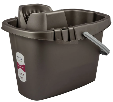 Ведро с отжимом 13л Svip антрацит