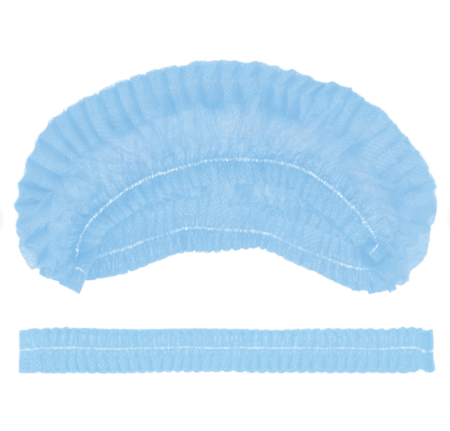 Шапочка Шарлотта 50шт спанбонд, голубая