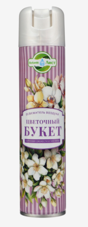 Освежитель воздуха Botanic Лист Цветочный букет 300мл 24штуп