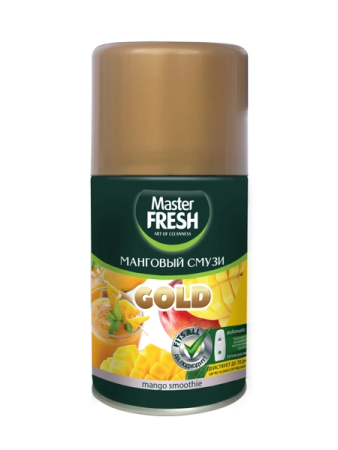 Освежитель воздуха сменный блок (баллон) 250мл Мастер Фреш GOLD Манговый смузи