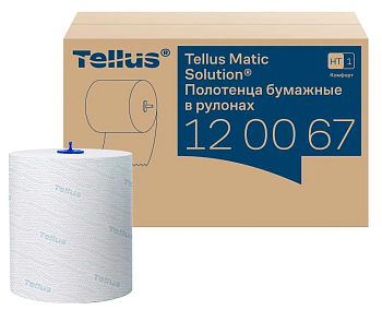 Полотенца в рулонах H1 2-сл, 150м, TELLUS Advanced белые 6штуп, 120067