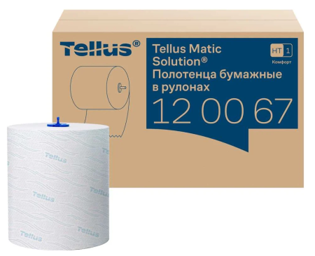 Полотенца в рулонах H1 2-сл, 150м, TELLUS Advanced белые 6штуп, 120067