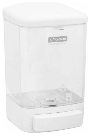 Диспенсер для жидкого мыла OfficeClean,механический, наливной белый 1л