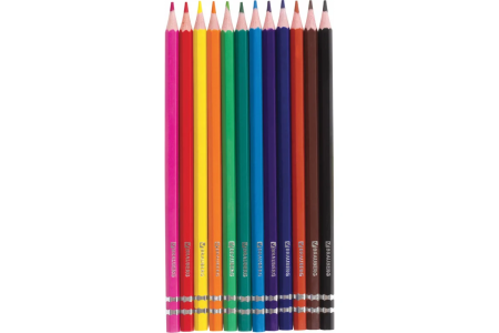 Карандаши цветные BRAUBERG Rose Angel, 12 цв., шестигранные 2
