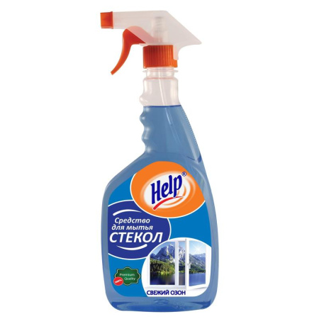 Средство для мытья стекол и зеркал Help 750 мл, триггер 12.jpg