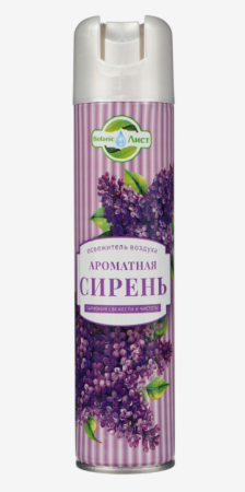 Освежитель воздуха Botanic Лист Ароматная сирень 300мл 24штуп