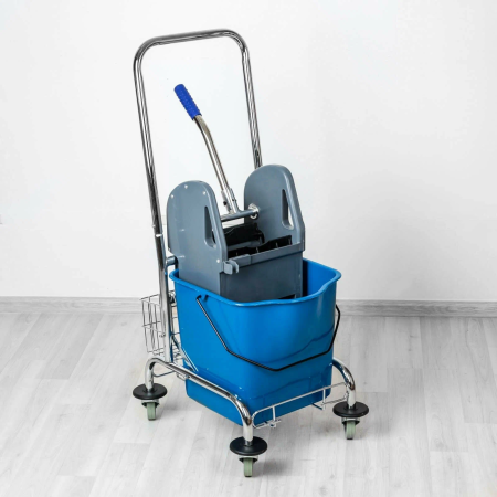 Тележка уборочная одноведерная 123л, с отжимом
