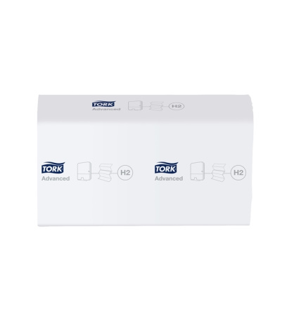 Полотенца листовые сложение Multifold Tork Advanced (Комфорт) H2, белые, 2-сл, 21шт/уп 471150 2.jpg