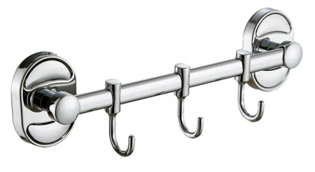 Крючок для полотенца, Potato Genus P2914-3, 3 крючка, хром