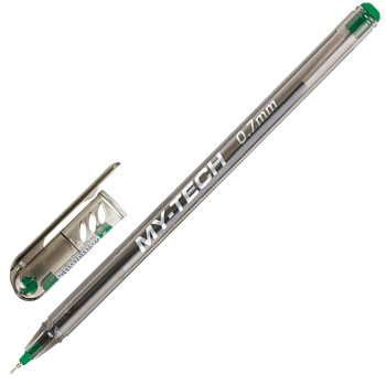 Ручка шариковая масляная PENSAN My-Pen, ЗЕЛЕНАЯ, корпус тонированный, узел 0,7 мм