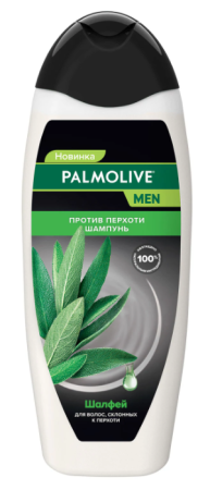 Шампунь муж.450мл. Palmolive Натурэль Экстракт шалфея, против перхоти