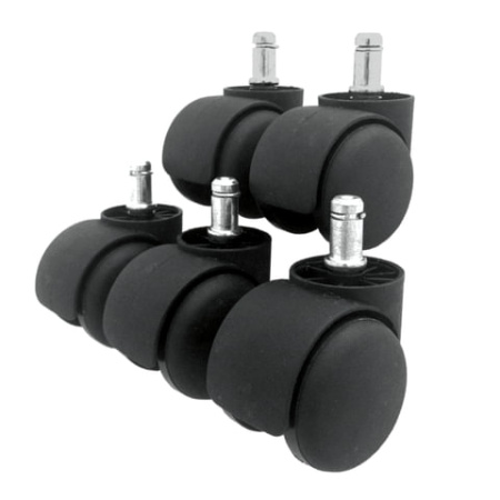 Колеса (ролики) для кресла, пластиковые, шток d - 11 мм, цвет черный по 1 шт. 43.jpg