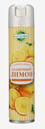 Освежитель воздуха Botanic Лист Солнечный лимон 300мл 24штуп
