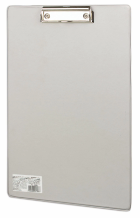 Доска-планшет BRAUBERG Comfort с прижимом А4 (230х350 мм), картонПВХ, РОССИЯ, СЕРАЯ