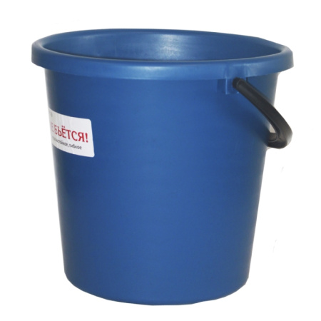 Ведро 10 л. синее пластик, 