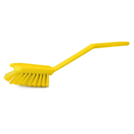 Щетка Haccper с короткой ручкой для мытья посуды, желтая 864011Y