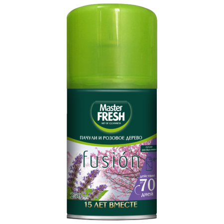Освежитель воздуха сменный блок (баллон) 250мл Мастер Фреш Пачули и розовое дерево