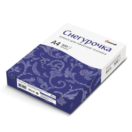 Бумага офисная А4, 80 г/м2, 500 л., марка С, СНЕГУРОЧКА, Россия, 146% (CIE) 360.jpg