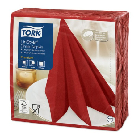 Салфетки 39*39см красные Tork LinStyle (50шт), Premium (Австрия) 478854 (распродажа!!!!) 79.jpg