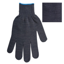 Перчатки х/б с ПВХ 10 класс, LAIMA ЛЮКС, 40-42 г, 116 текс, ПВХ точка, черные 2