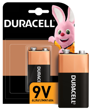 Батарейки DURACELL Basic, 6LR61 крона алкалиновая 1шт блистер
