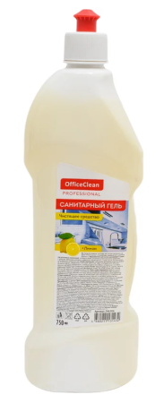 Гель Санитарный 750мл , для ухода за туалетом и ванной комнатой OfficeClean 20штуп