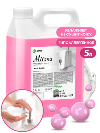 Жидкое мыло-крем Milana fruit bubbles 5кг арт.125318 1