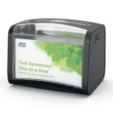 Диспенсер для салфеток Tork настольный N4, чёрный 272611 1