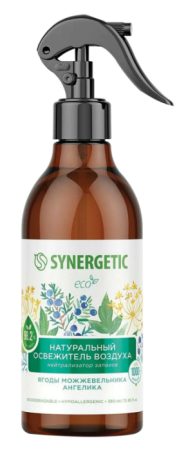 Освежитель воздуха SYNERGETIC 380 мл. Ягоды можжевельника и ангелика
