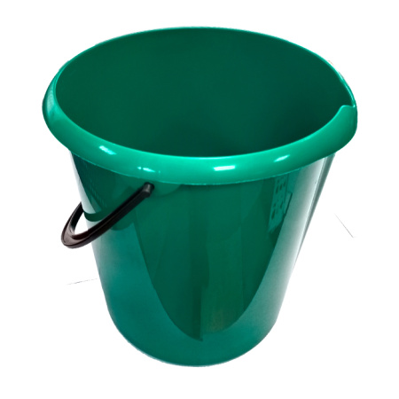 Ведро 6л. зеленое пластмассовое 