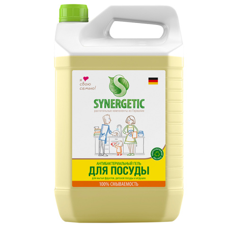 Средство для мытья посуды (гель) Synergetic 5л 