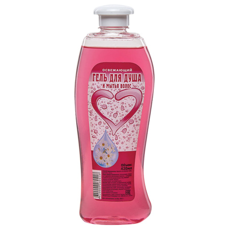 Гель для душа и мытья волос 420 мл, Освежающий