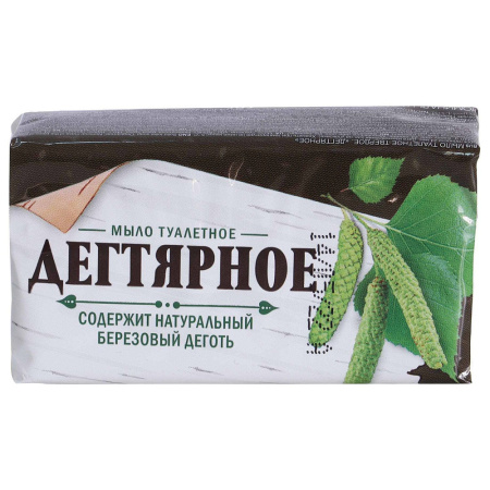 Мыло туалетное 140г Чистые Традиции Дегтярное