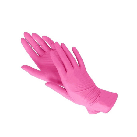 Перчатки нитриловые р.S Intro pink ZKS розовые 50 пар уп 2