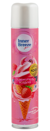 Освежитель воздуха Inner Breeze  Ягодное Мороженое 300мл 24штуп
