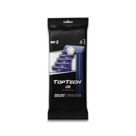 Станки дбритья Toptech 2, 2 лезвия,  5шт