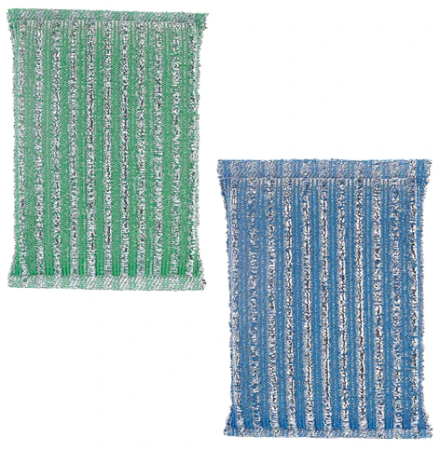 Губка дпосуды скрабер, уборки ЛАЙМА 138,51,5см поролон+абразив. оплетка Комплект 2шт 1