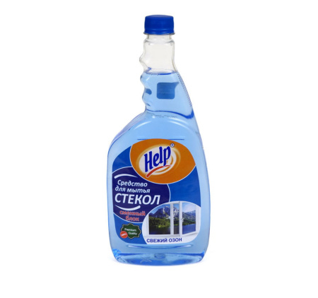 Средство для мытья стекол и зеркал Help 750 мл, СМЕННЫЙ БЛОК 12.jpg