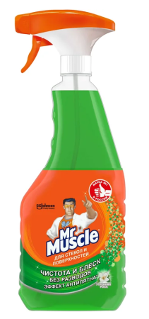 Средство для мытья стекол Mr. Muscle 530мл. с курком Утренняя Роса
