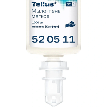 Мыло-пена S4 TELLUS мягкое 1000мл, категория качества Комфорт 6штуп, 520511