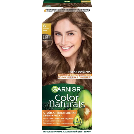 Краска для волос Garnier Color Nature 6 Лесной орех