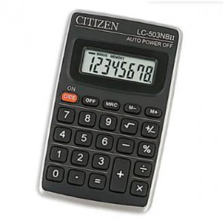 Калькулятор CITIZEN LC-503NBII, 8 разрядов, карманный