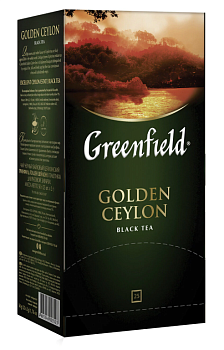 Чай GREENFIELD Golden Ceylon черный цейлонский,25 пакетов
