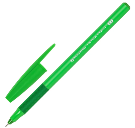 Ручка шариковая BRAUBERG I-STICK POINT, СИНЯЯ, корпус ассорти, узел 1 мм, линия письма 0,35 мм.