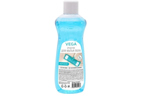 Моющее ср-во для полов 1л. Vega Морской 14штуп