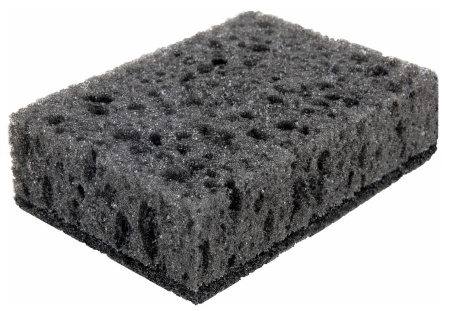 Губка д посуды Square Black Лайма 10шт крупнопористая, поролон абразив