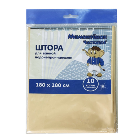 Штора для ванной, полиэтилен 