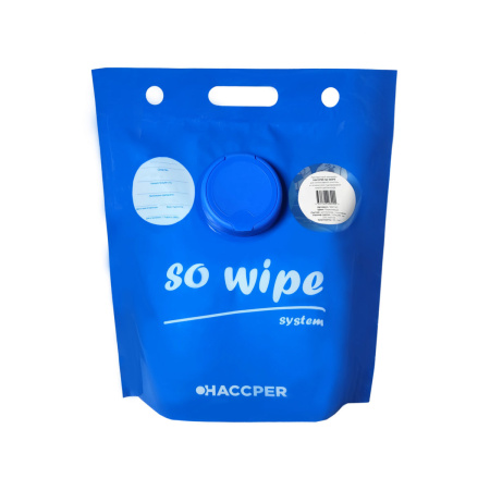 Протирочный материал HACCPER SoWipe для интенсивной очистки, синий, в пакете-диспенсере 7