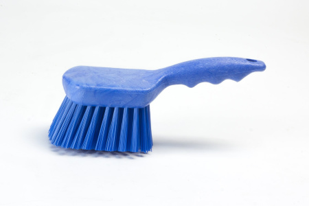 Щетка Haccper с короткой ручкой для мытья и оттирки жесткая 218мм синяя 4002В 40.jpg