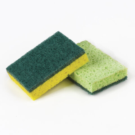 Губки бытовые, 20х95х65 мм, КОМПЛЕКТ 2 шт., ЦЕЛЛЮЛОЗНЫЕ (губчатые) с АБРАЗИВОМ, LAIMA 35.jpg